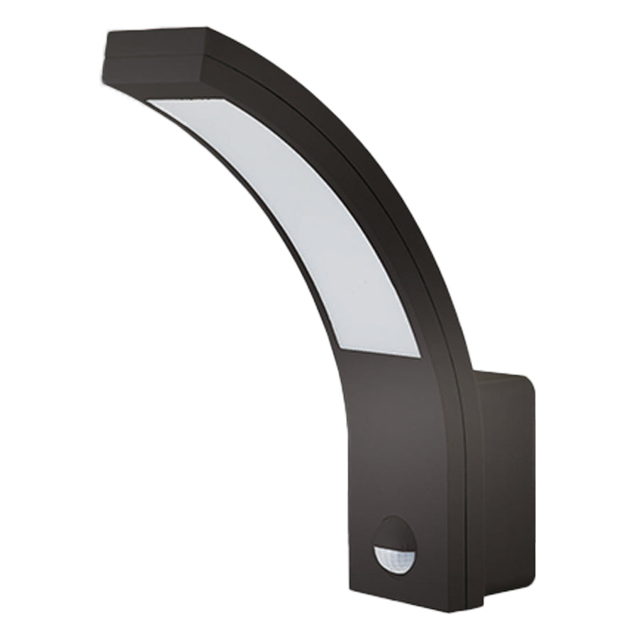 LED garden wall light with sensor ST53 3000K black