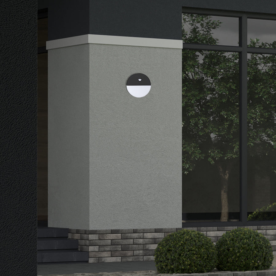 Vrtna lampa LED zidna sa senzorom ST55 crna
