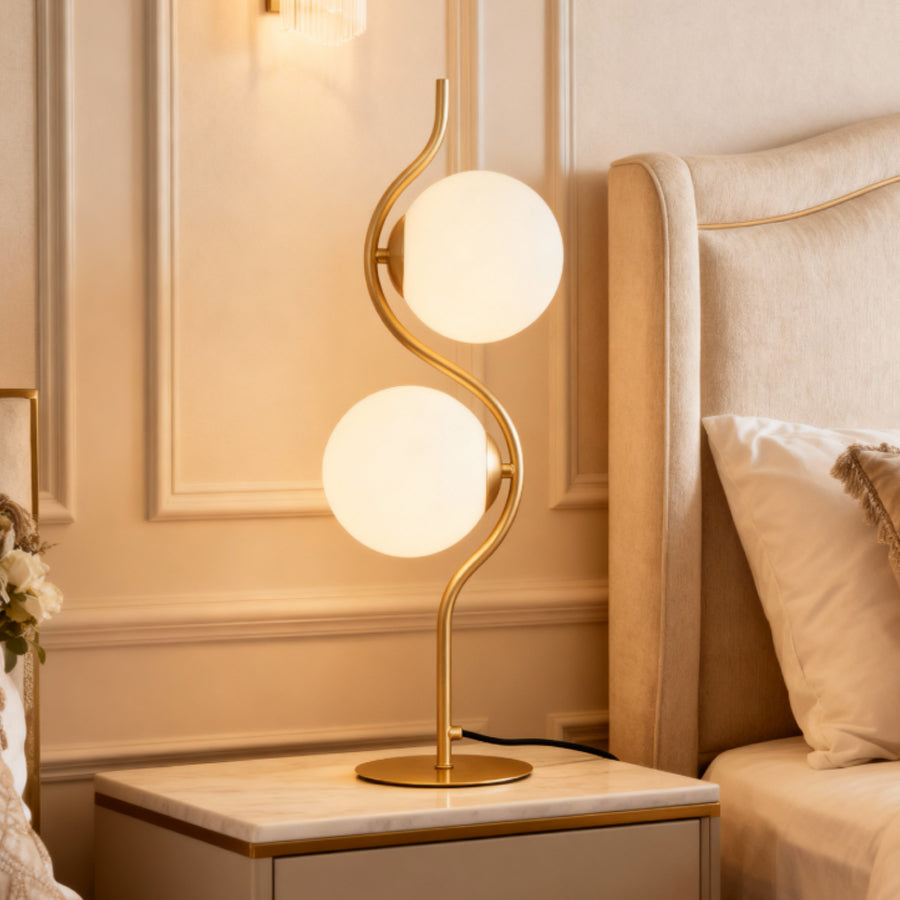 Stolna lampa Galloway ML-9342-2T Zlatna
