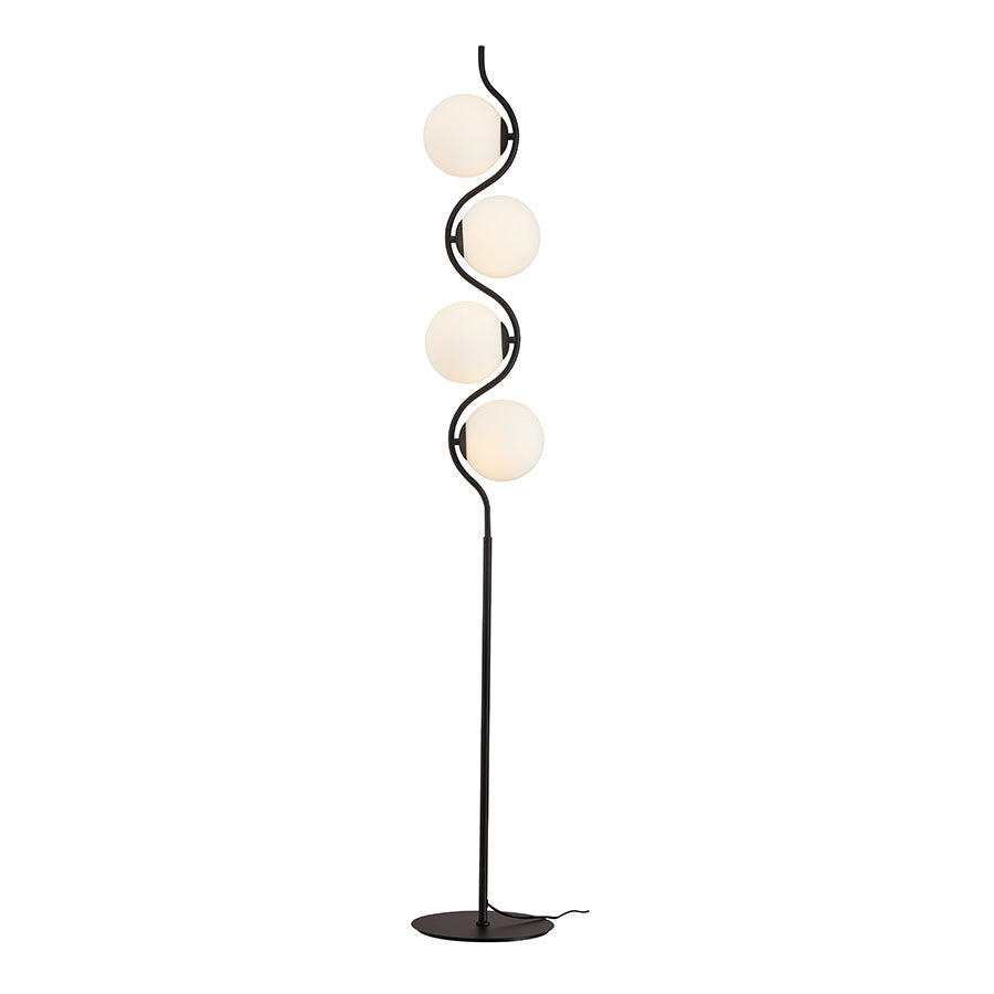 Podna lampa Galloway ML-9343-4F Crna