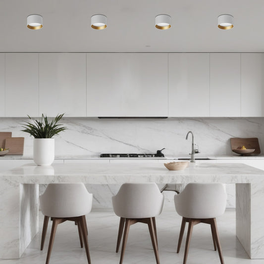 LED downlight Hojlund ML-0811H-6W nadgradni bijela+zlatna