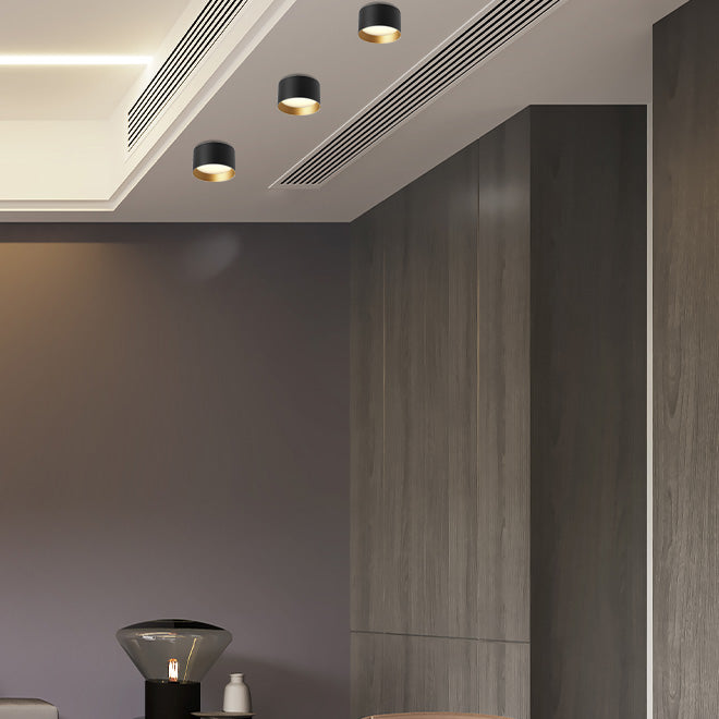 LED downlight Hojlund ML-0811H-6W nadgradni crna+zlatna