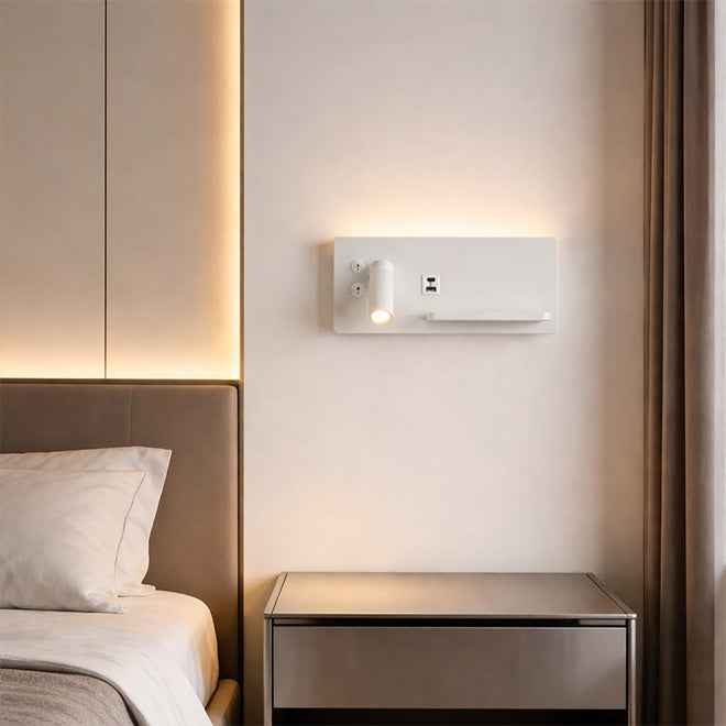 Zidna lampa LED Beckel ML-5825-3W+8W Desna Bijela