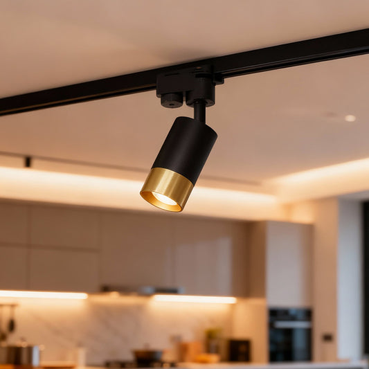 Spotlight for GU10 Track Lighting Wilson EL-2391-01 black+gold