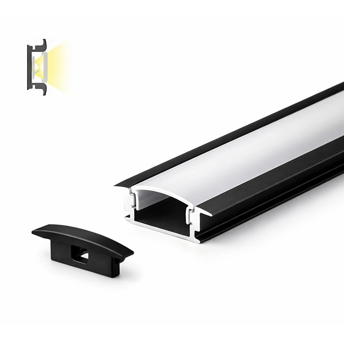 Alu profil E-light EL-0918 3m crni