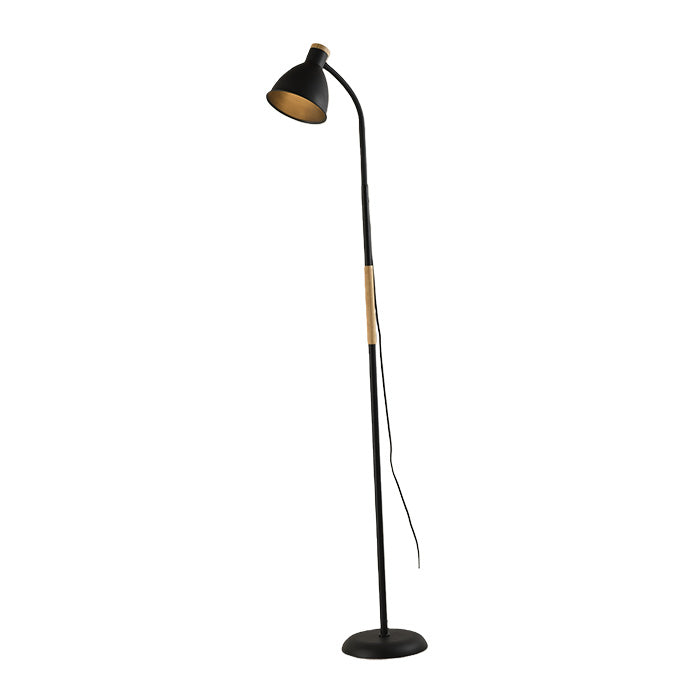 Podna lampa E-light Locke EL-136-1F Crna