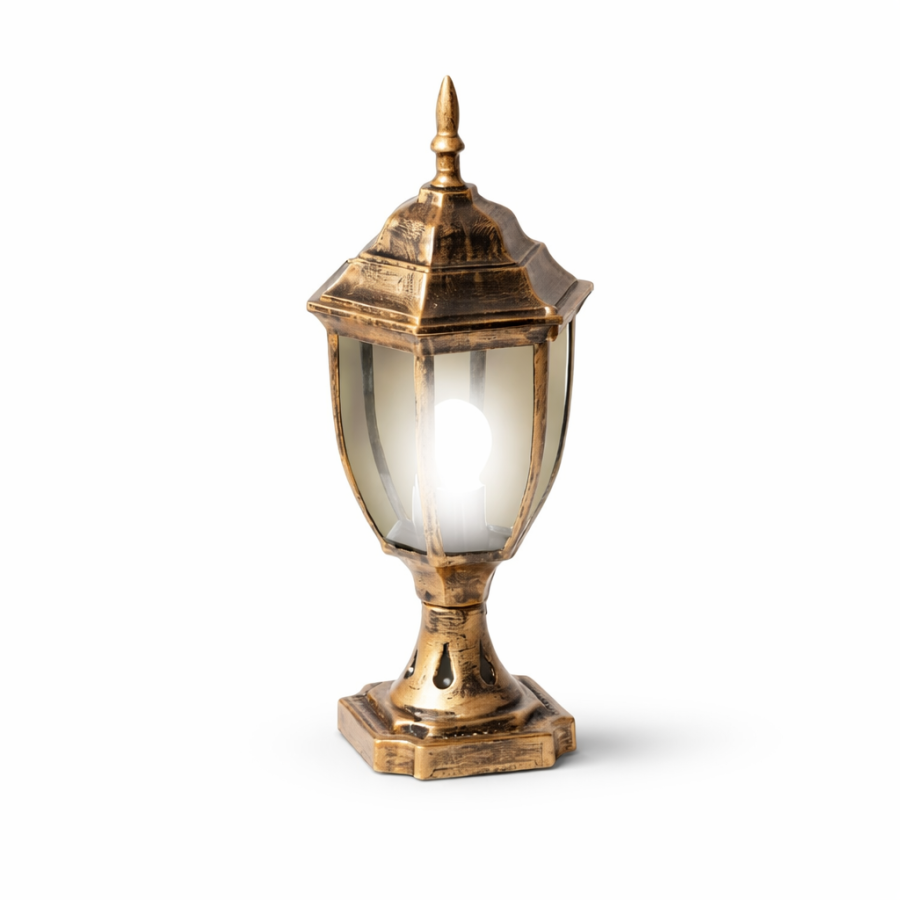 Vrtna lampa stubna Dagglas ML-NF-647-1S Staro zlato