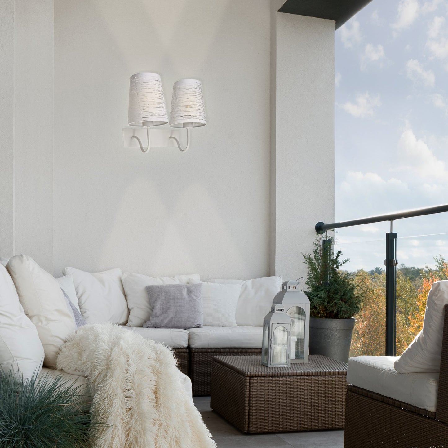 Wall lamp Casablanca ML1809052B-02 white