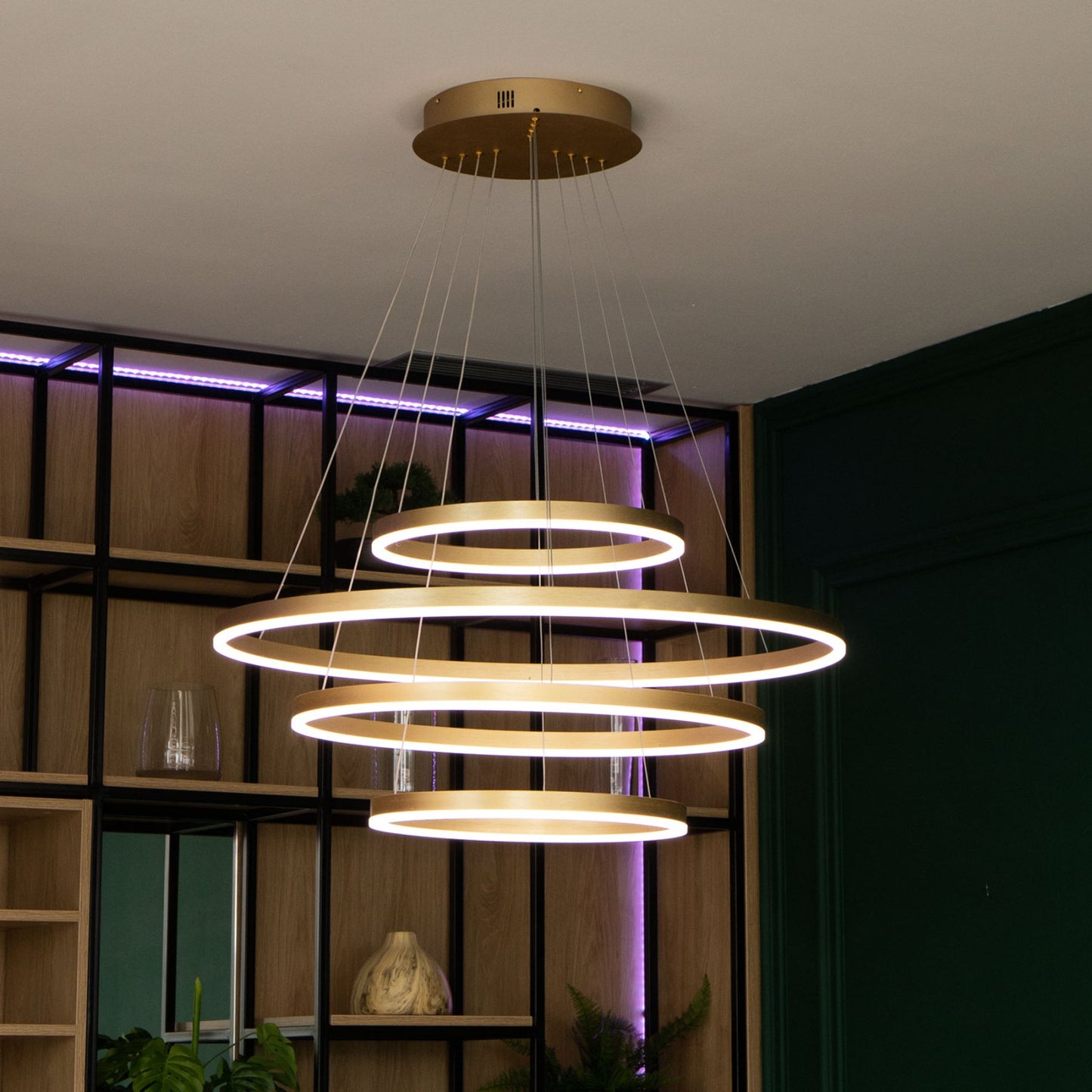 Chandelier LED King ML-2107002 gold
