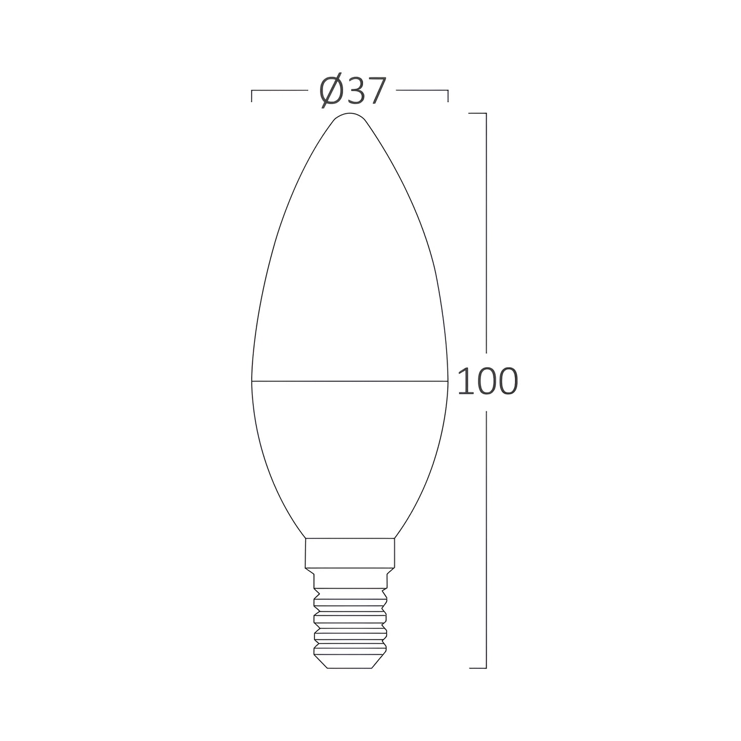 Braytron Advance 5W E14 C37 4000K Led Sijalica