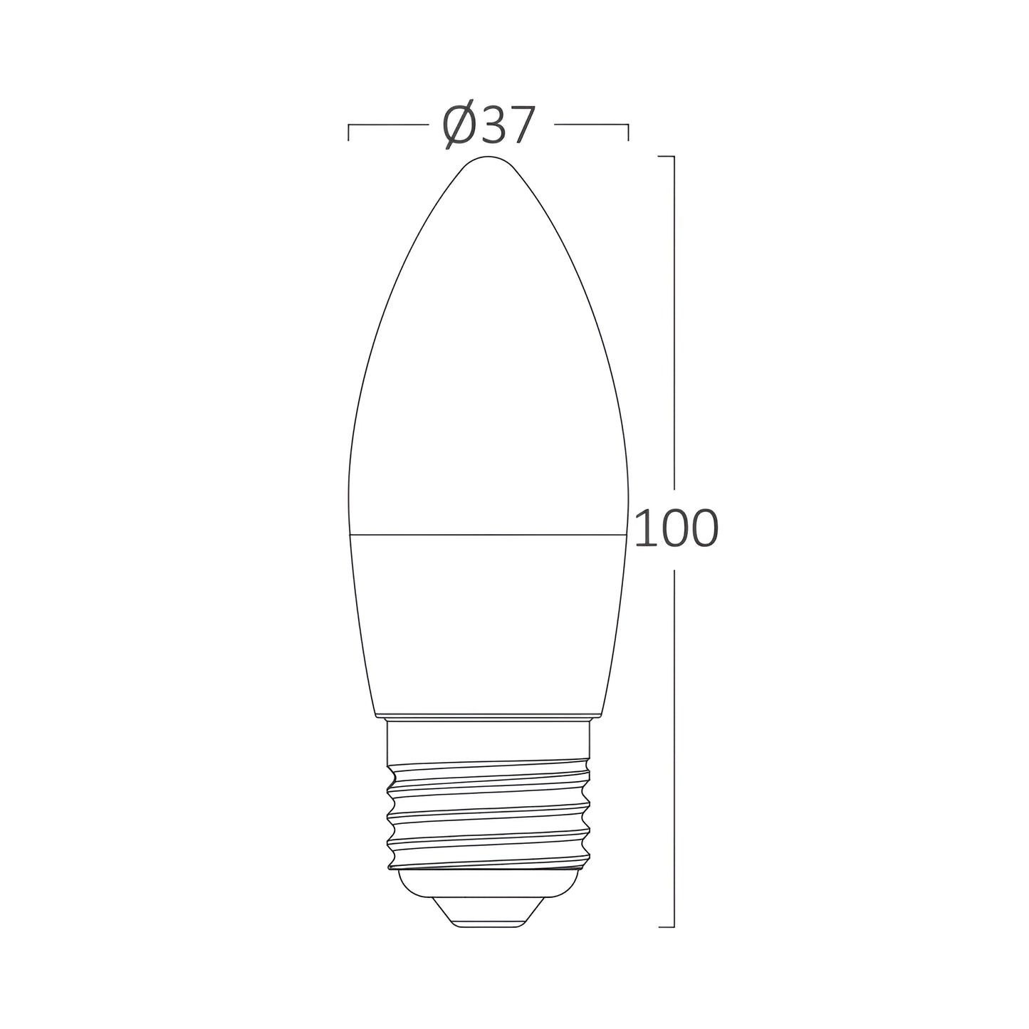 Braytron Advance 5W E27 C37 3000K Led Sijalica