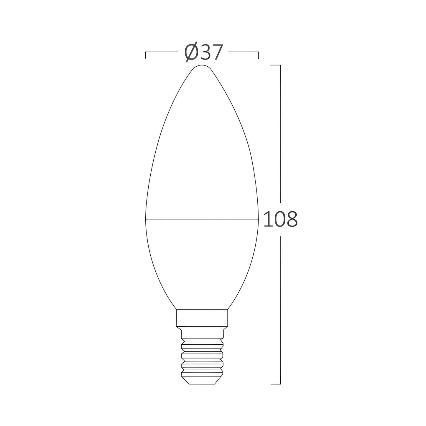 Braytron Advance 6,5W E14 C37 4000K Led Sijalica