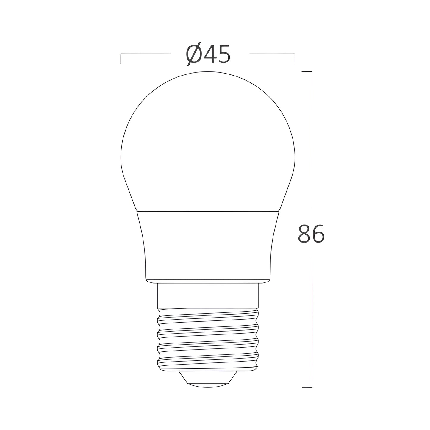 Braytron Advance 6,5W E27 G45 6500K Led Sijalica