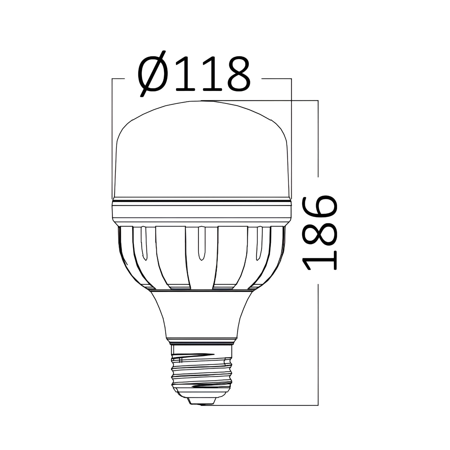 Braytron Advance 38W E27 T120 3000K Led Sijalica