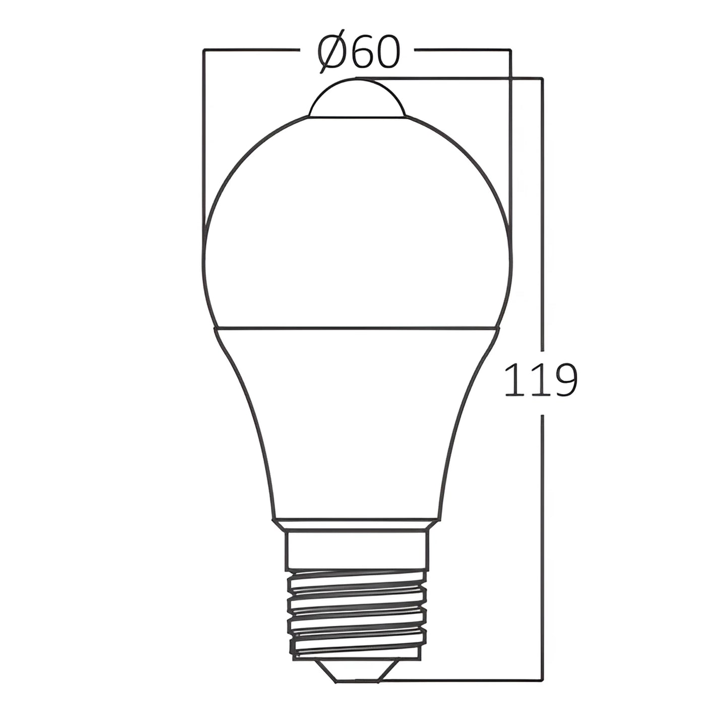 Braytron Advance 9W E27 A60 6500K Led Sijalica Sa Senzorom