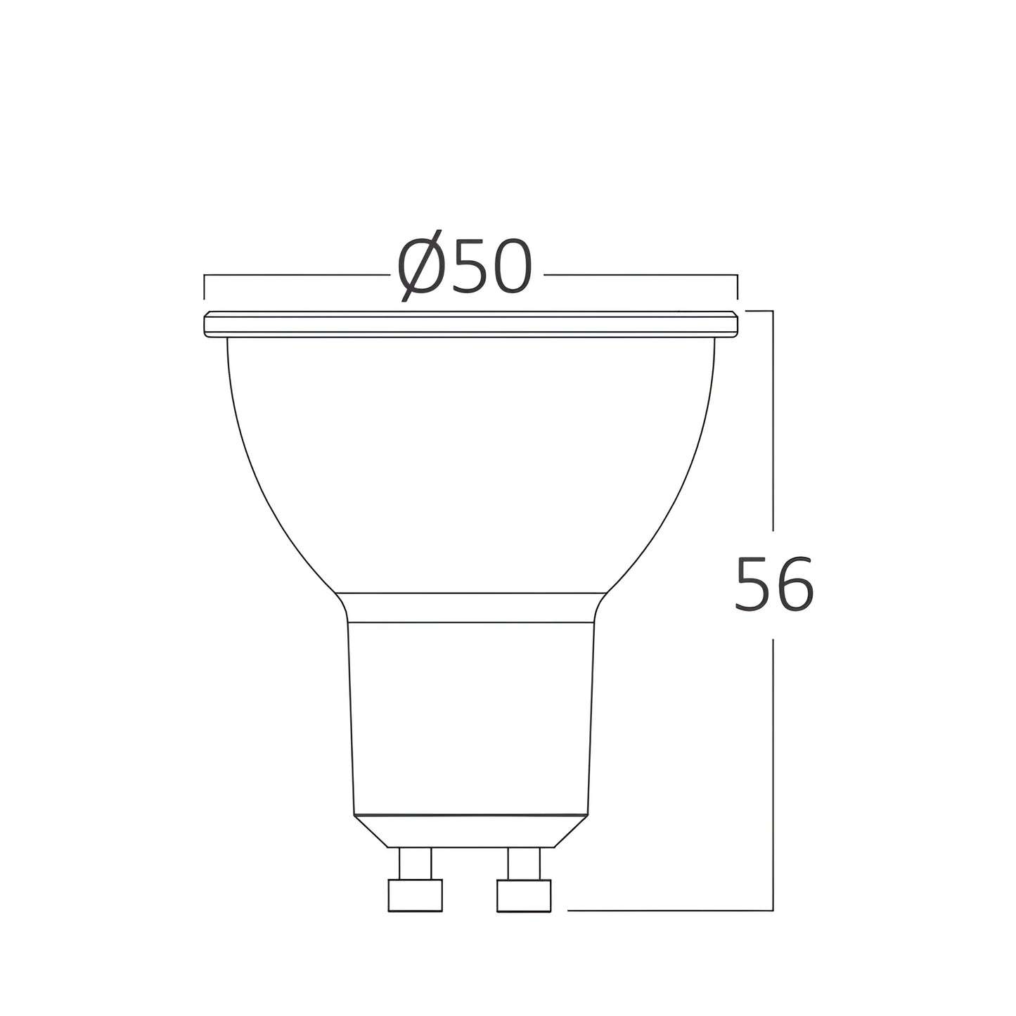 Braytron Premium 5.5W Gu10 38D Dimabilna Staklena 4000K Led Sijalica