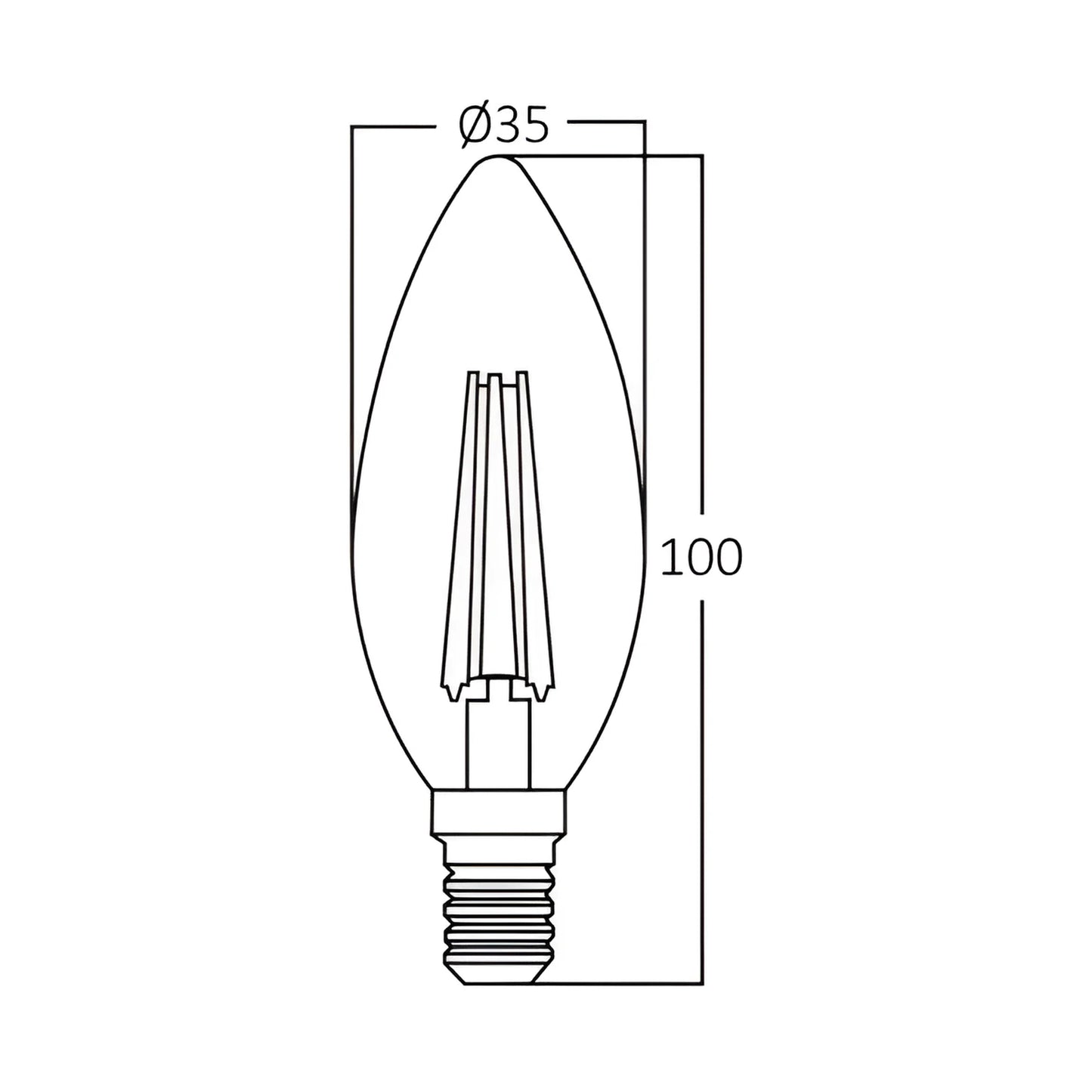 Braytron Advance 6W E14 C35 Clr 6500K Led Sijalica