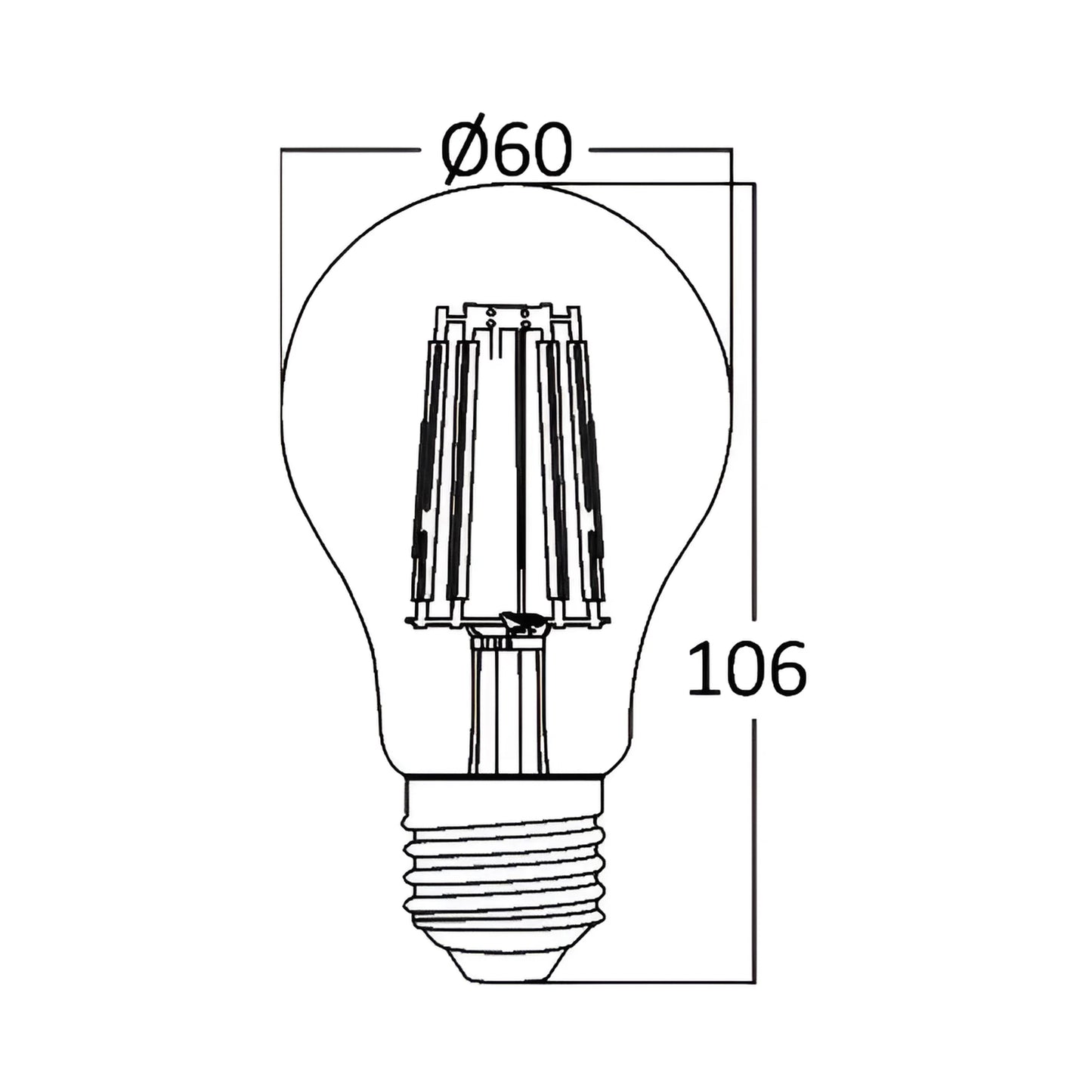 Braytron Advance 7W E27 A60 Clr 3000K Led Sijalica