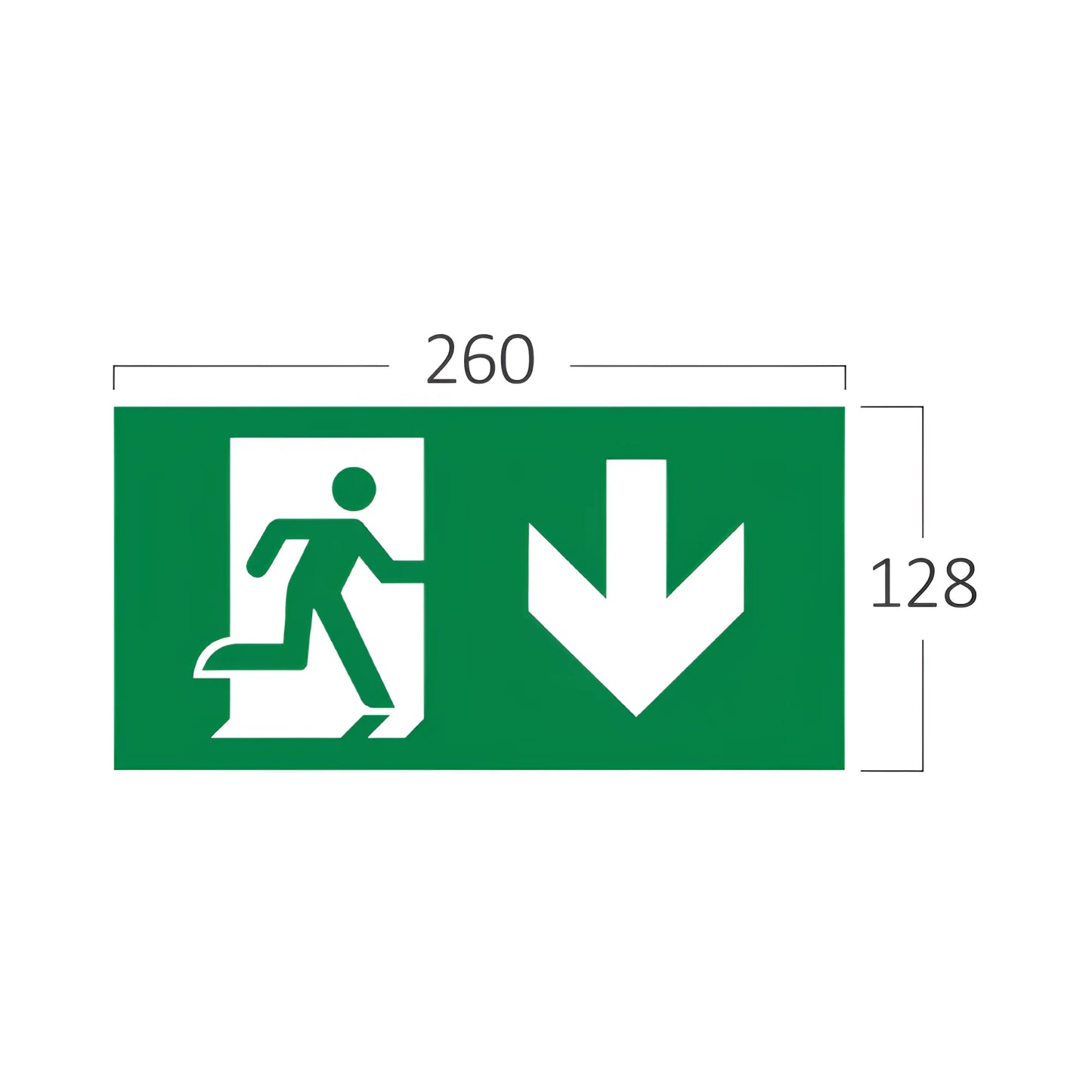 Braytron Exit Znak Dole Pvc