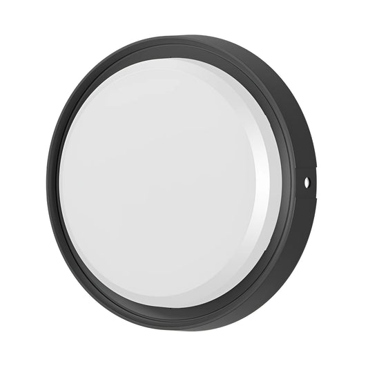 Braytron Bulkhead 18W Krug Crna 3U1 Ip65 Led Brodska Lampa Sa Senzorom