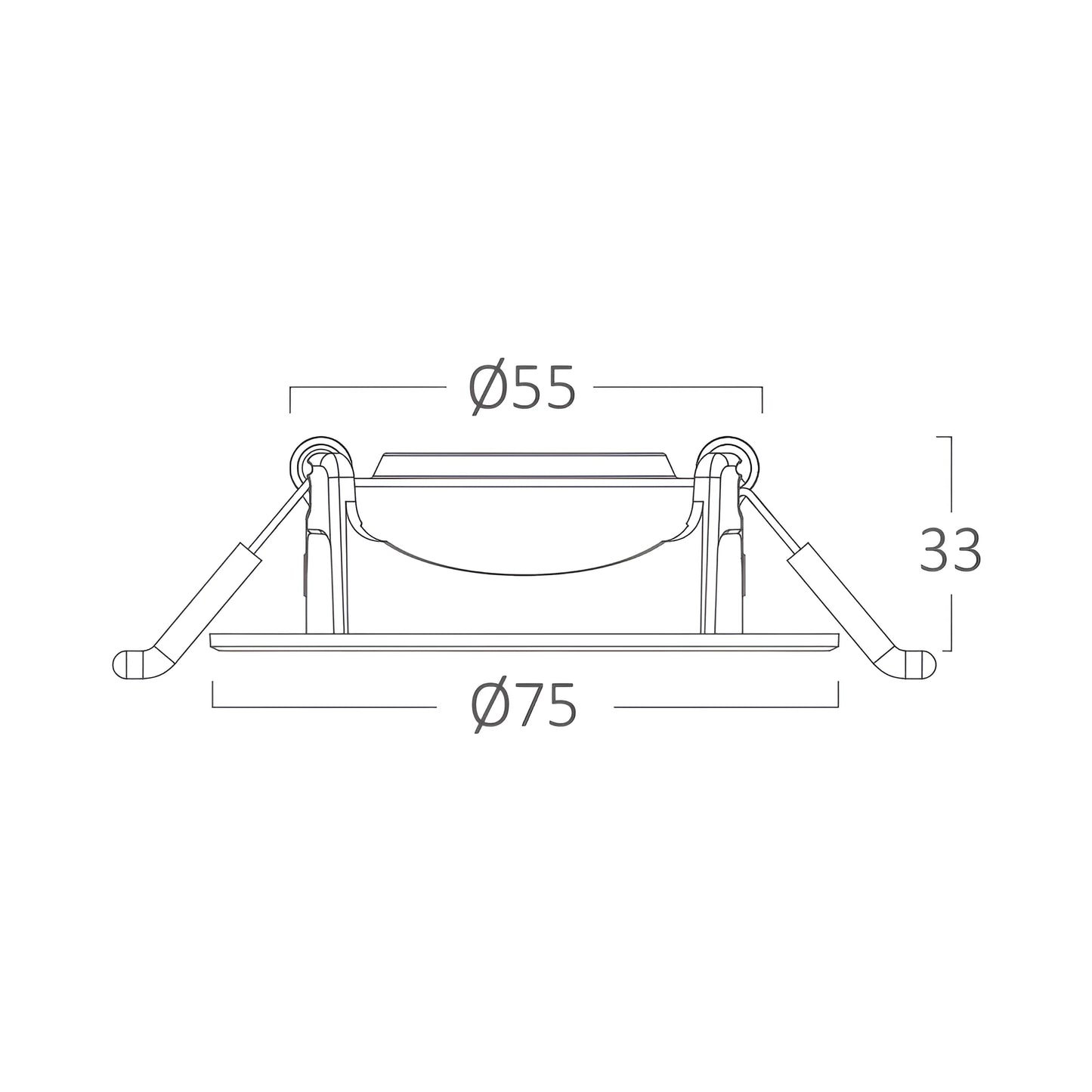 Braytron Spotled G1 3W Krug Bijela 3U1 Led Spot Svjetiljka