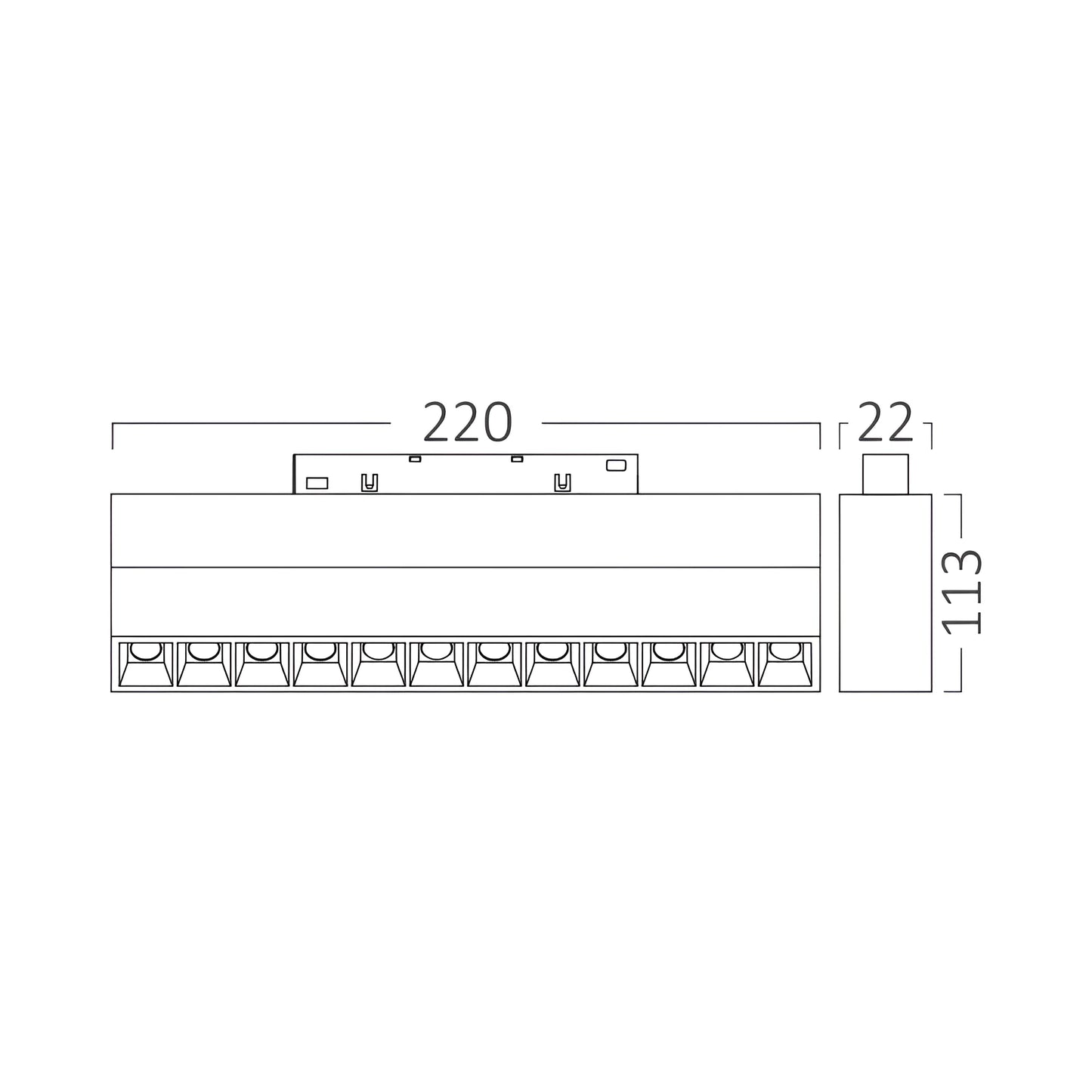 Bry-Wsl250-12W-48Vdc-3U1-Black-Mag. Linear