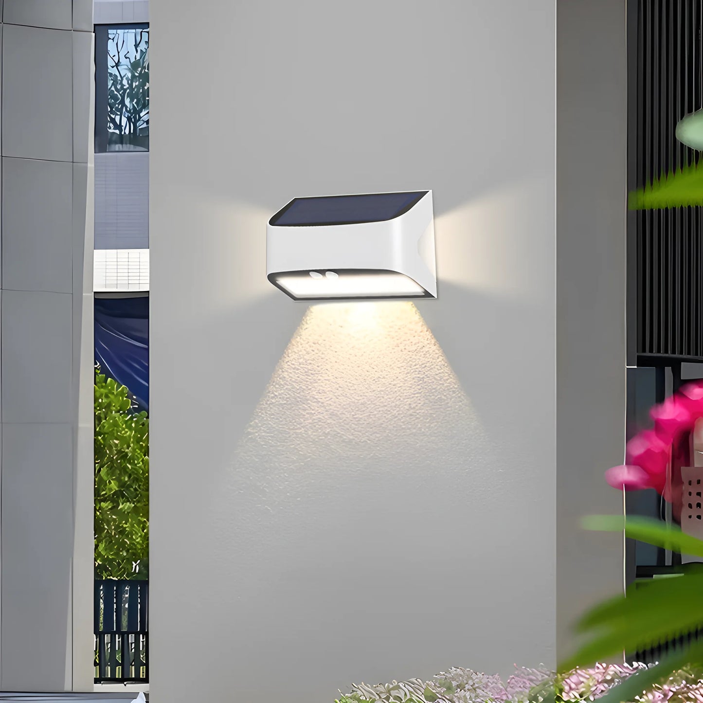 Braytron Solaris W1 Bijela 6W 6500K Ip54 Solar.Zid.SvjetiljkaSa Senzorom