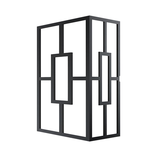 Braytron Veneto A Kvadrat Crna 20W 3U1 Ip44 Zidna Svjetiljka