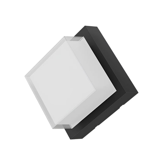Braytron G2 Kvadratna Crna 15W 3000K Ip65 Zidna Vrtna Svjetiljka