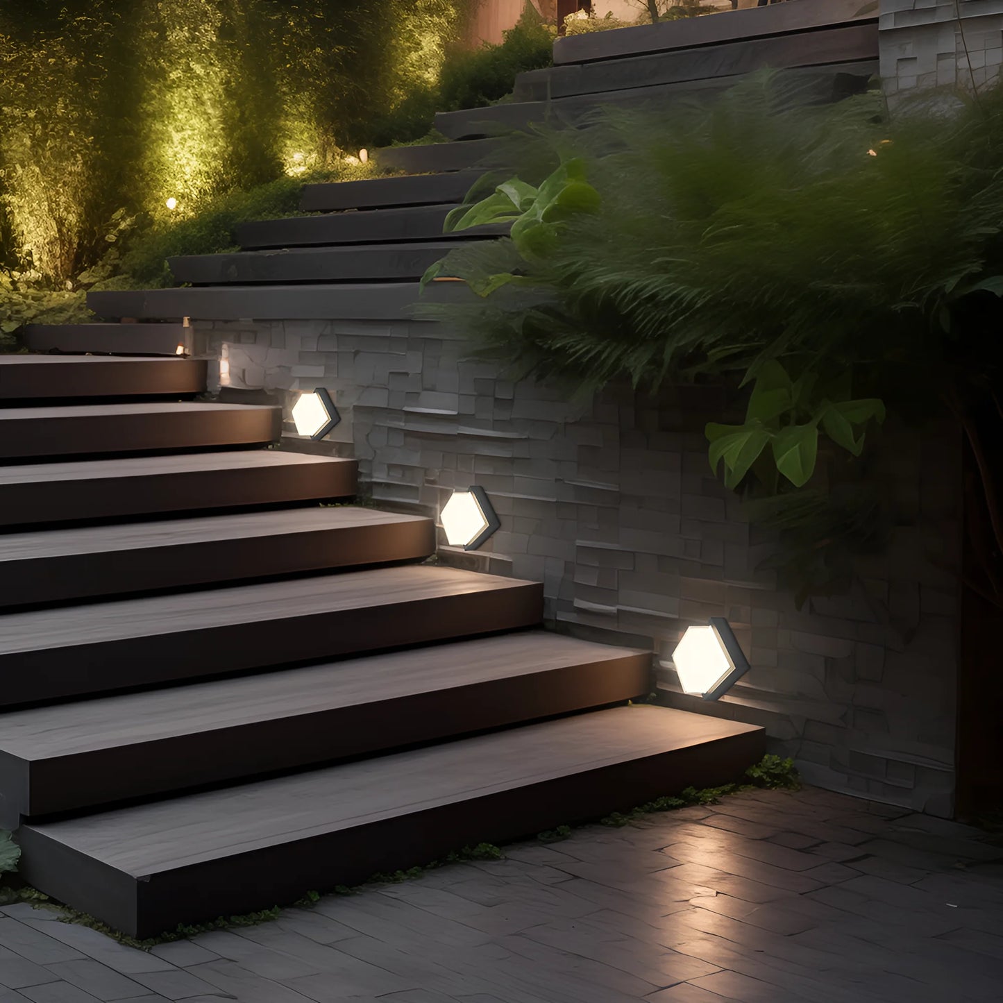 Bry-G2-Square-Black-15W-3000K-Ip65-Wall Garden Light