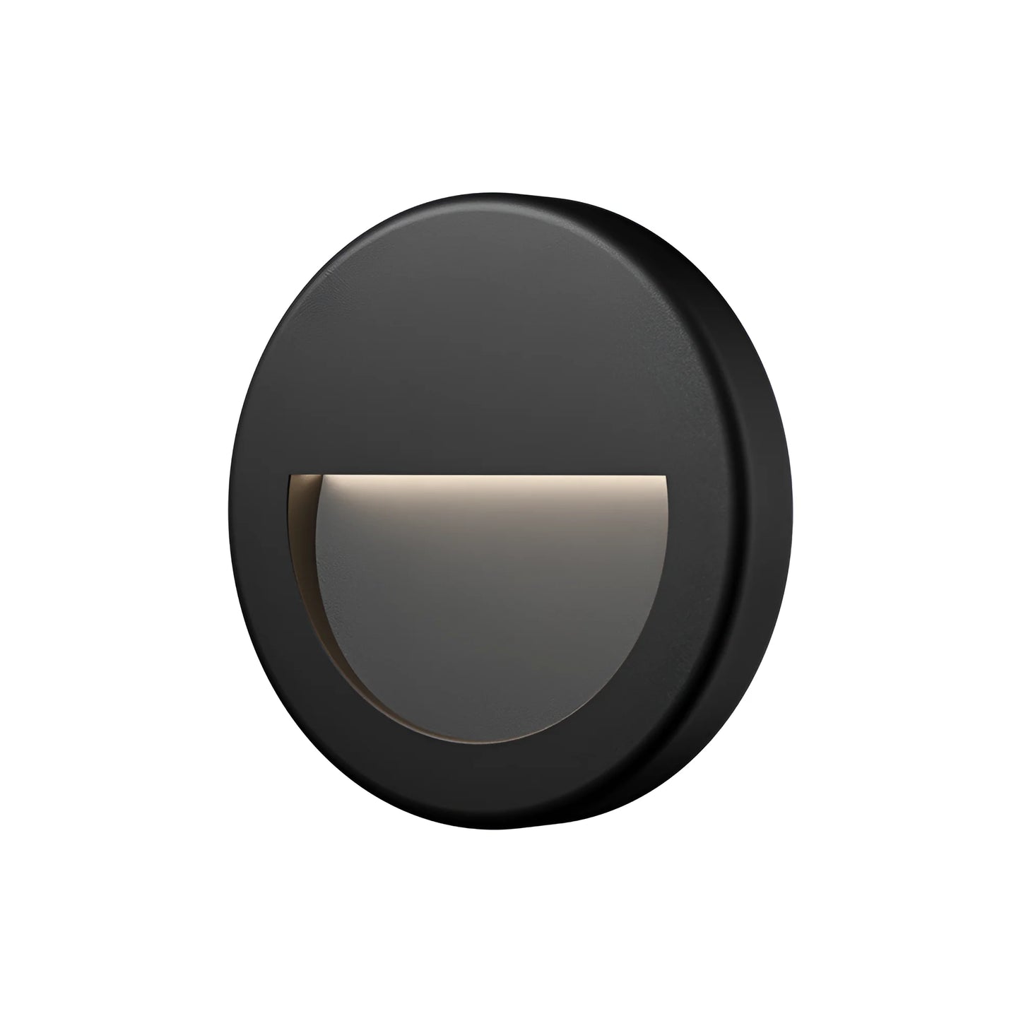 Bry-B-Round-Black-3W-3000K-Ip65-Wall Garden Light