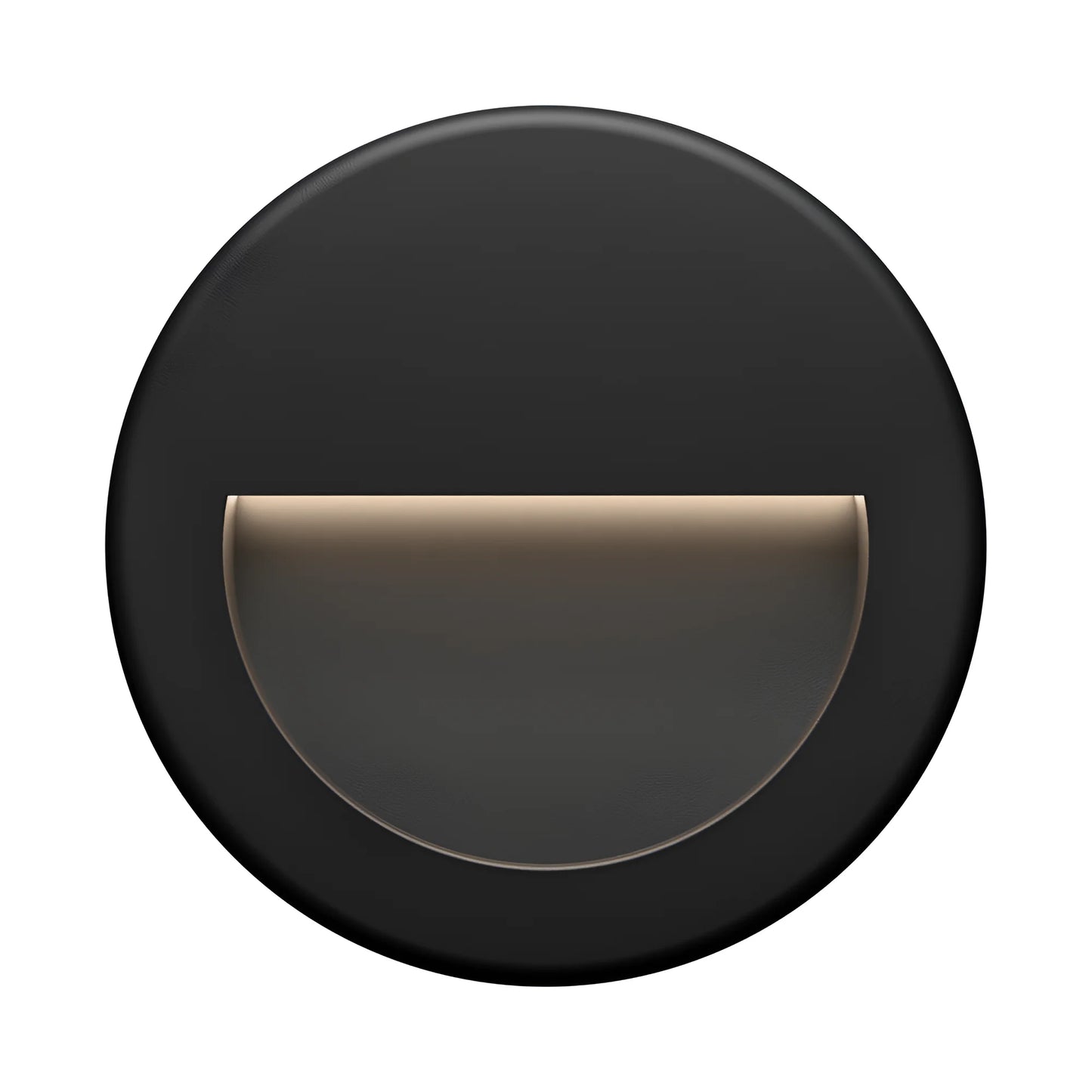 Bry-B-Round-Black-3W-3000K-Ip65-Wall Garden Light