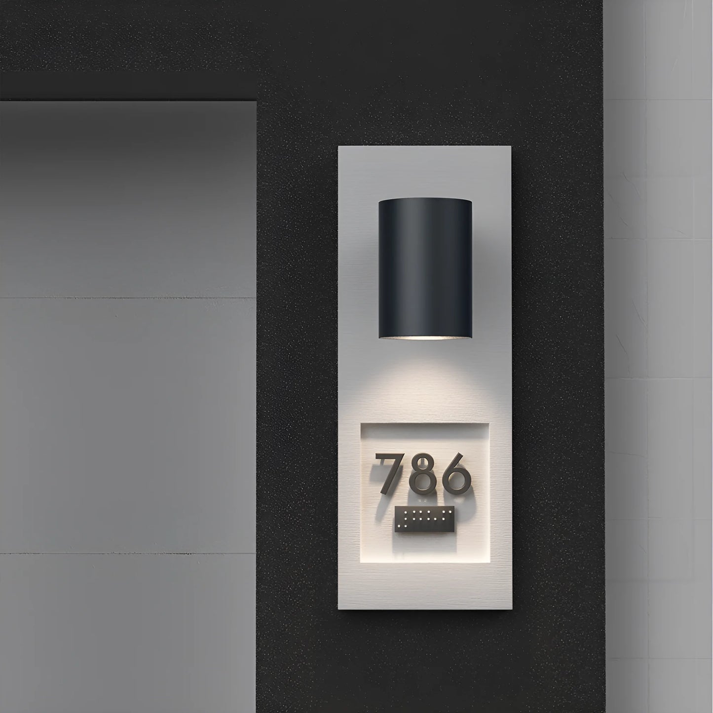 Braytron Vekta D Wl.1 Siva 1X9W 3In1 Ip65 Zidna Svjetiljka