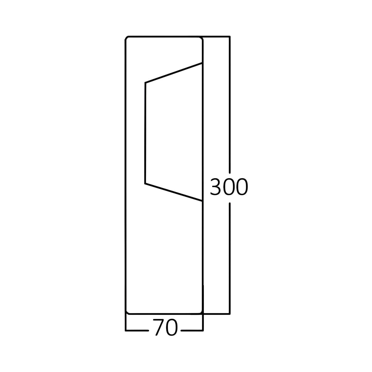 Braytron Tarus 300 7W 3000K Ip54 Vrtni Led Stub