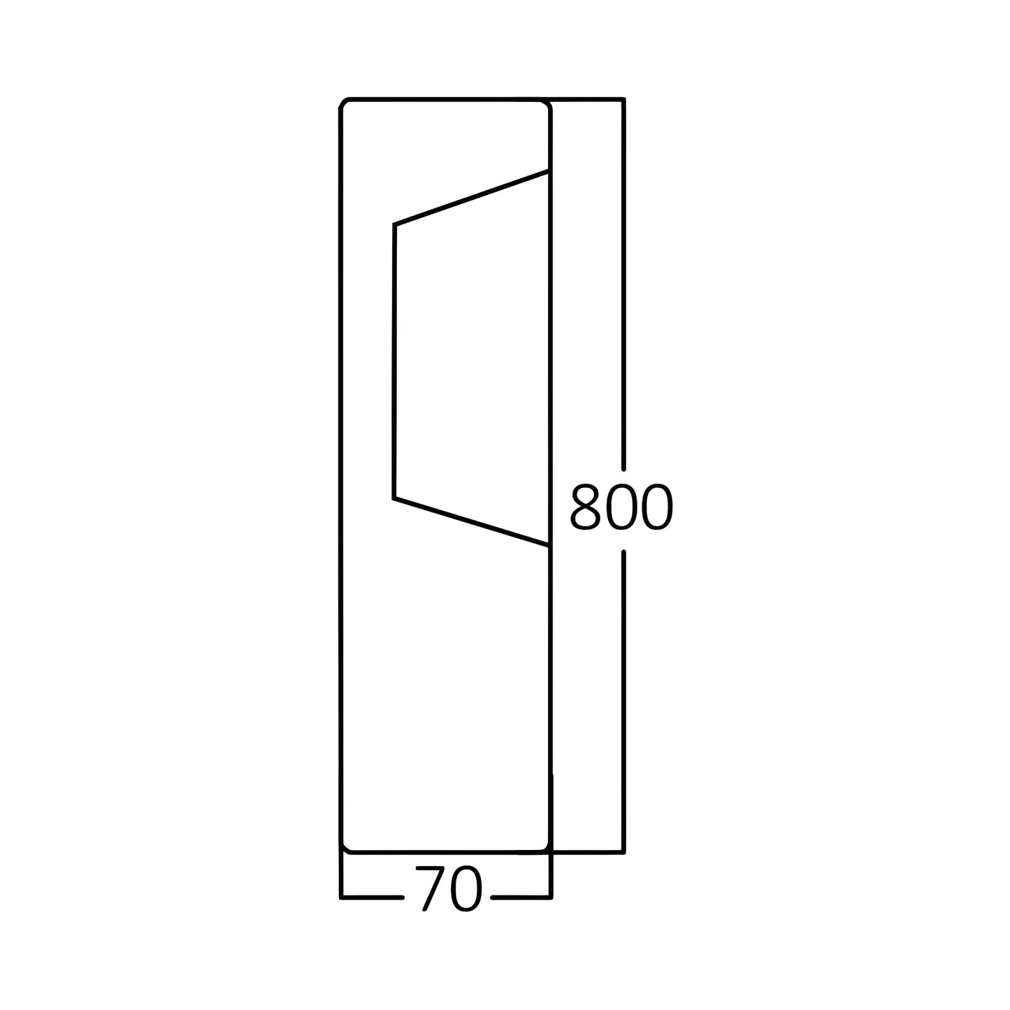 Braytron Tarus 800 7W 3000K Ip54 Vrtni Led Stub