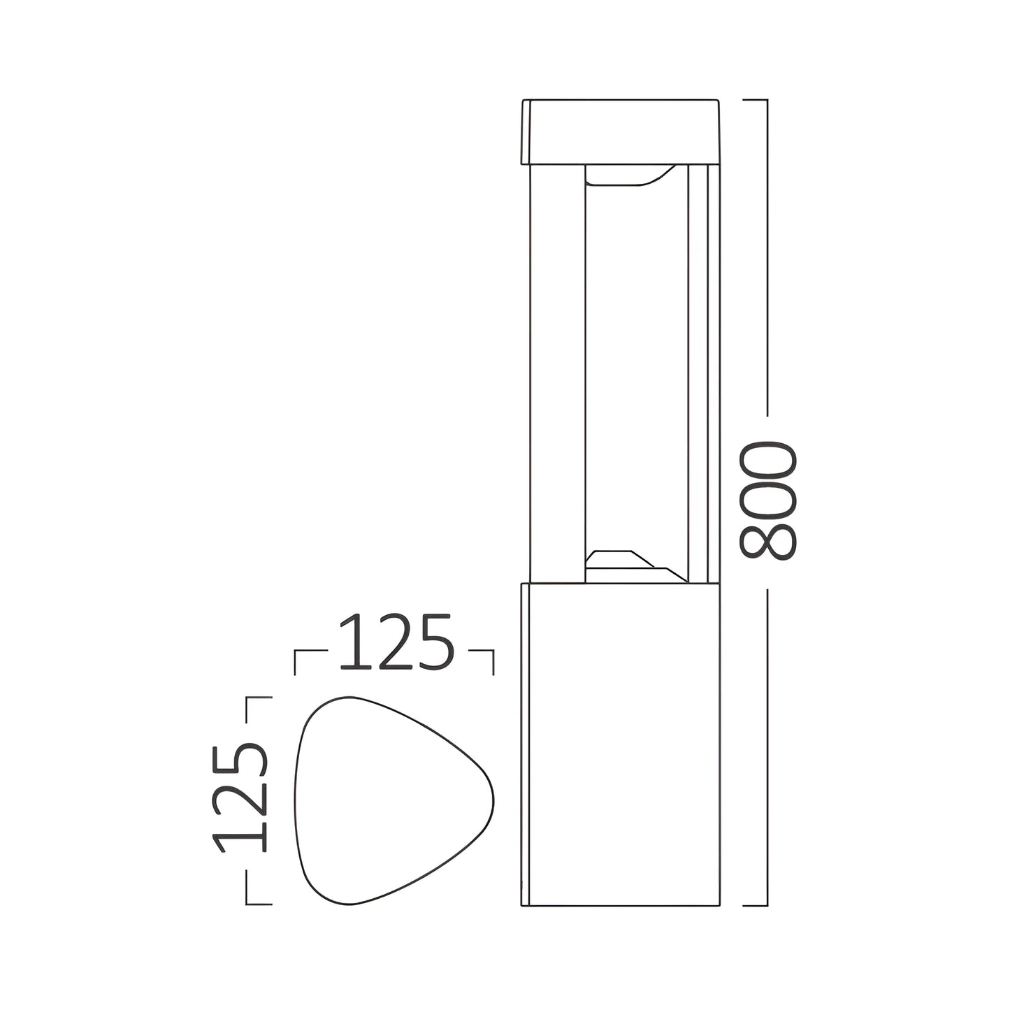Braytron Dallas 800 7W 3000K Ip54 Vrtni Led Stub