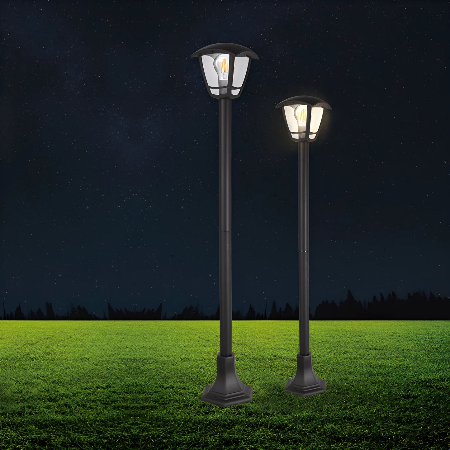 Braytron Berlin_Wl.P 1100mm Crni E27 Ip44 Vrtni Led Stub