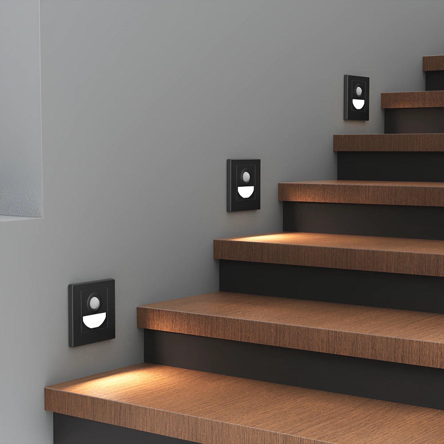 Braytron Step Bs Sns 1,5W 3U1 Crna Led Zidna Svjetiljka