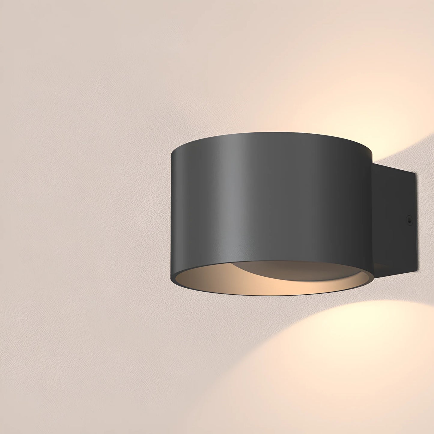 Braytron Avva Wl01 8W Okrugla Crna 3000K Led Zidna Svjetiljka