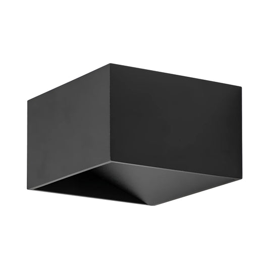 Braytron Avva Wl02 8W Kvadratna Crna 3000K Led Zidna Svjetiljka