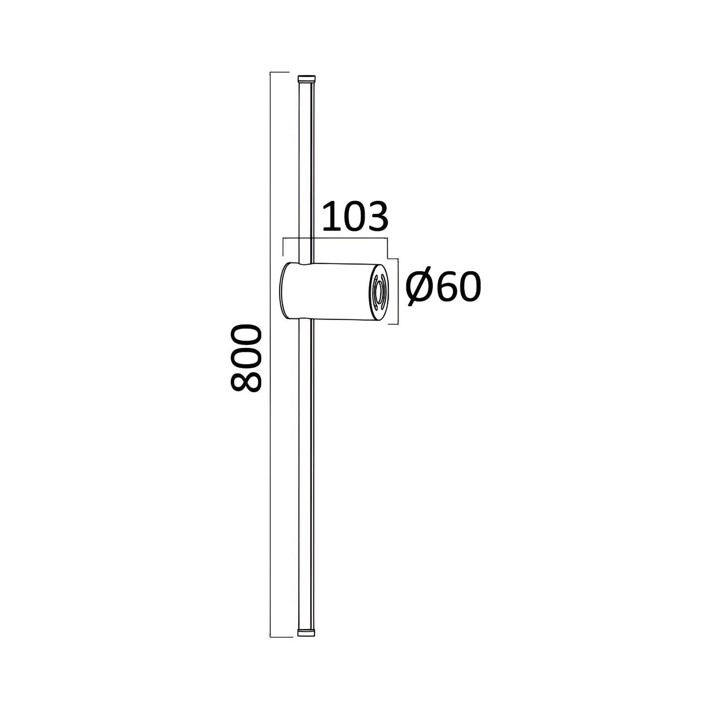 Braytron Tiny Wl800 16W Zlatna 3000K Zidna Lampa