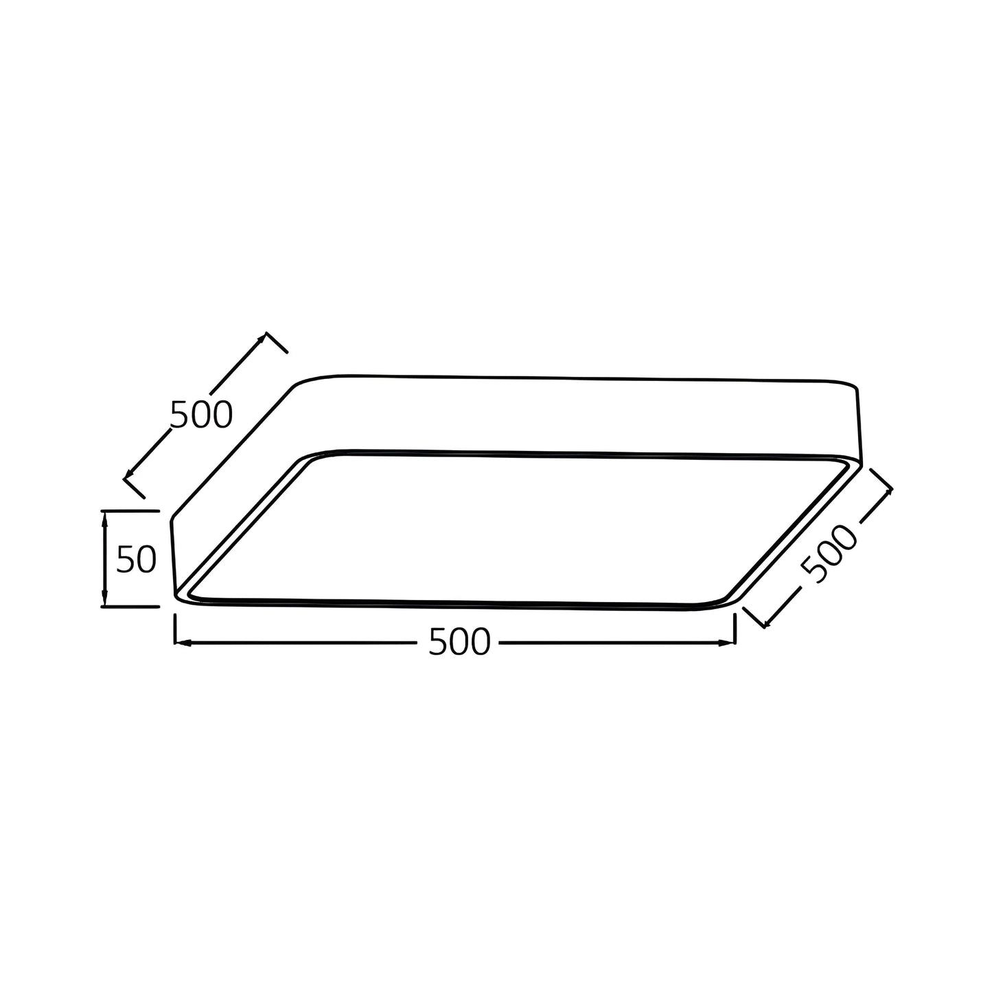 Braytron Blade Ss Kvadratna Drvo 45W 3U1 Led Plafonjera