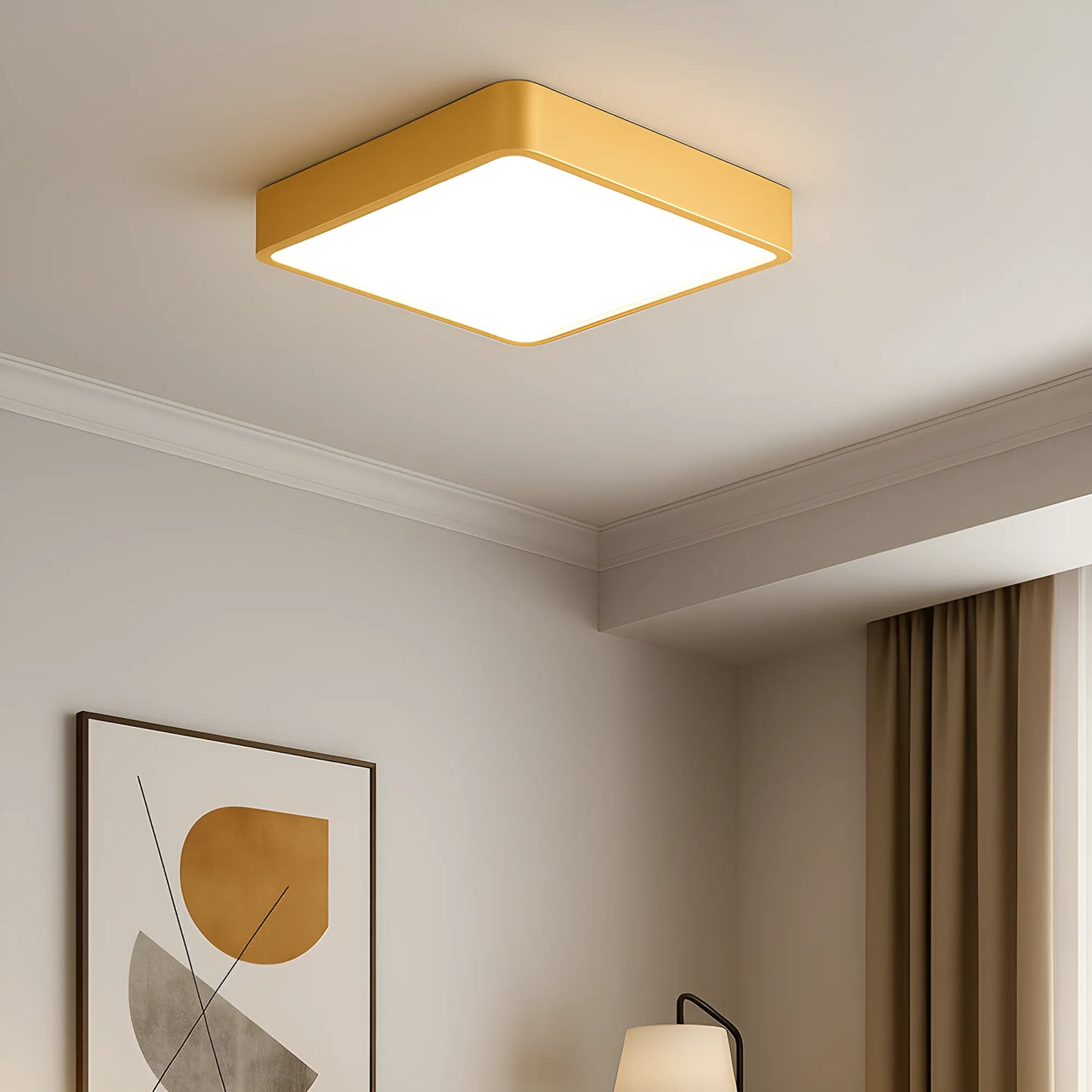 Braytron Blade Ss Kvadrat Gld 36W 3U1 Led Plafonjera