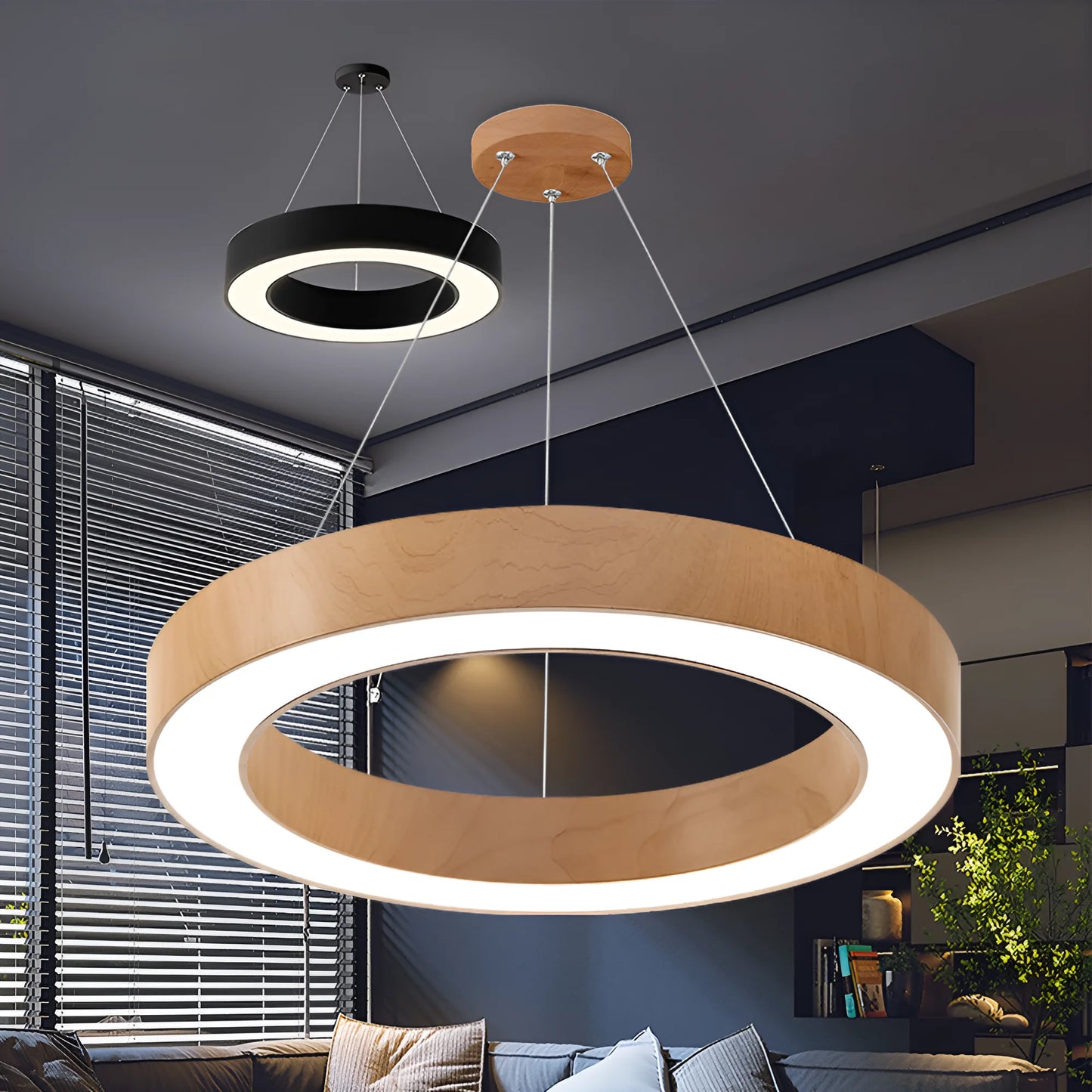 Braytron Blade Pd Okrugla Drvo 45W Led Visilica Sa Daljinskim