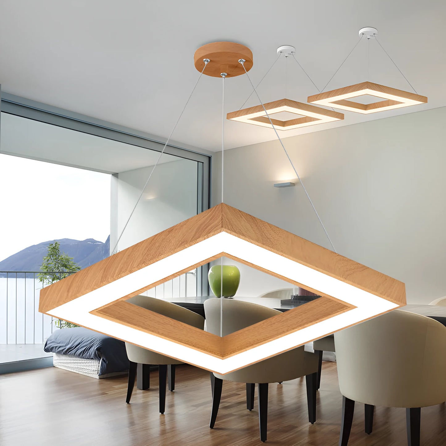 Braytron Blade Pd Kvadratna Drvo 45W 3U1 Led Visilica