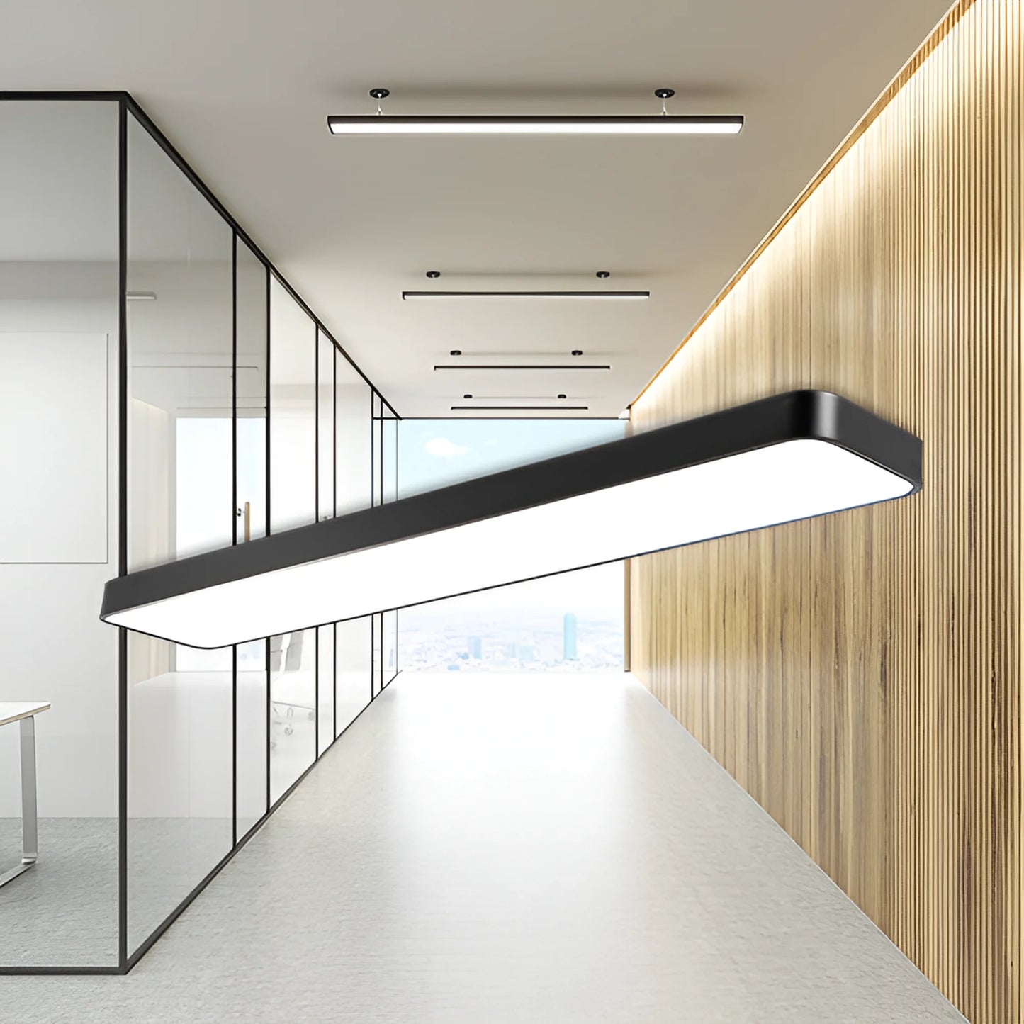 Braytron Blade Ln PravoKutna Crna 45W 3U1 Led Plafonjera