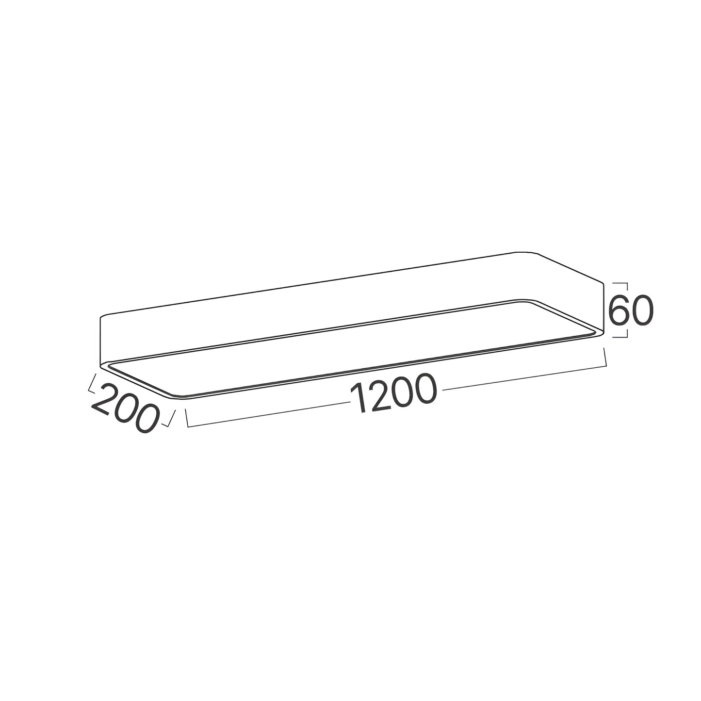 Braytron Blade Ln PravoKutna Drvo 45W 3U1 Led Plafonjera