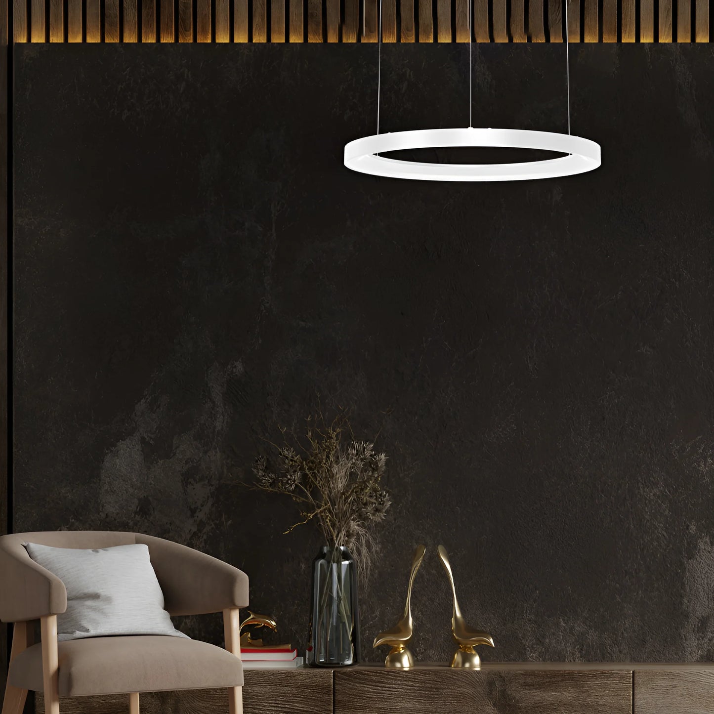 Braytron Bella Slp Pd Okrugla Bijela 46W 3U1 Ip20 Led Visilica