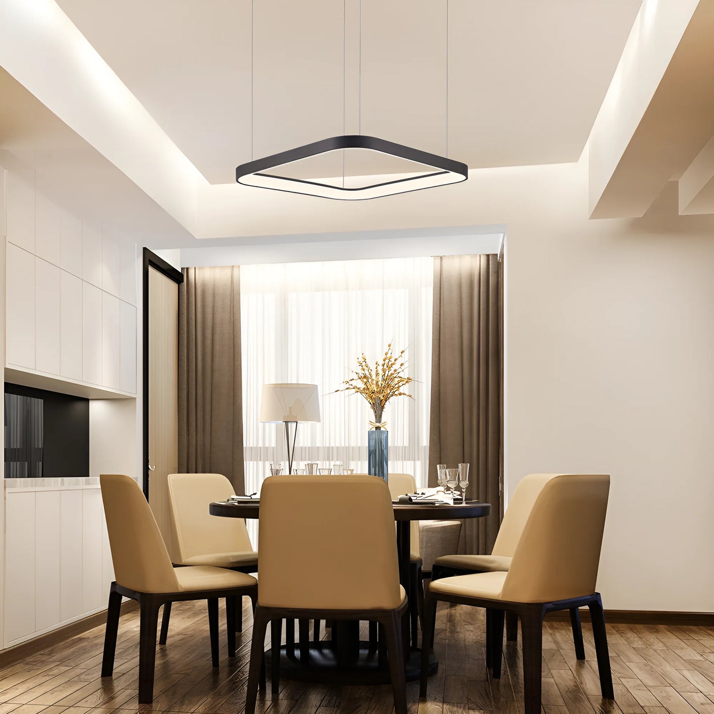Braytron Bella Slp Pd Kvadratna Crnac 46W 3U1 Ip20 Led Led Visilica