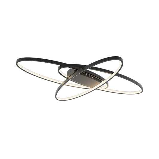 Braytron Nela Sr2 Rnd Crna 72W Sa Daljinskim Ip20 Led Plafonjera